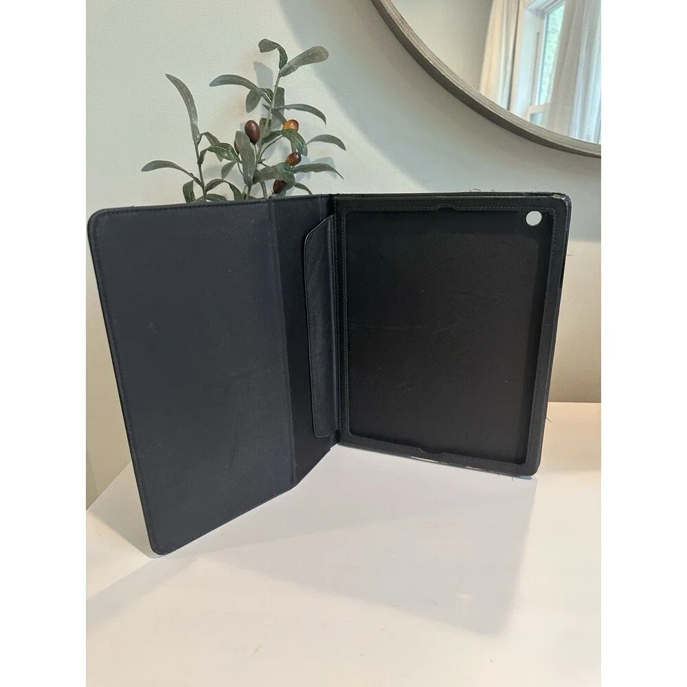 COACH Varick Nylon & Black Leather iPad Folio Case 9.5